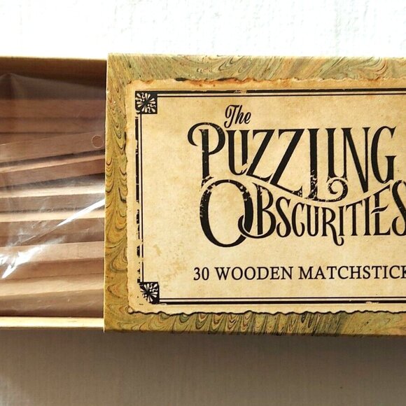 Professor Puzzling Obscurities Brainteaser games Wood Metal Matchstick Cards NEW - Picture 6 of 10